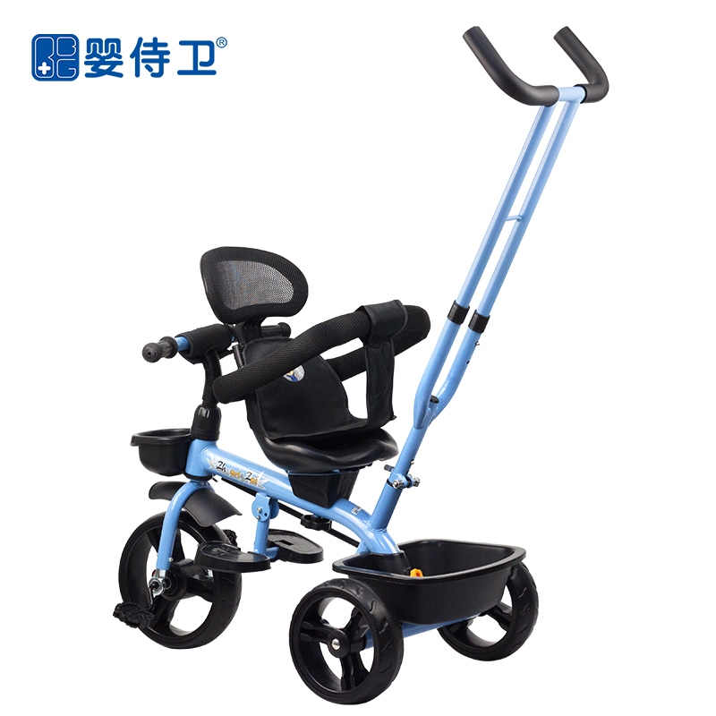 婴侍卫 儿童手推三轮车（蓝色） T688